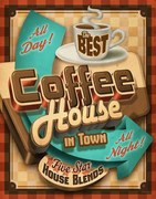 Μεταλλική πινακίδα Coffee House