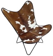 Πολυθρόνα Butterfly 01-1903 70x70x90cm Brown-White