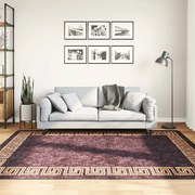 vidaXL Χαλί Πλενόμενο Αντιολισθητικό Μαύρο / Χρυσό 160 x 230 εκ.