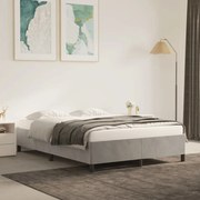 Σκελετός Κρεβατιού Χωρίς Στρώμα Αν. Γκρι 140x190 εκ. Βελούδινο 347318
