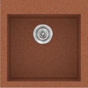 Νεροχύτης Κουζίνας Sanitec Classic 339 Ένθετος 50x50 εκ. Granite Terracotta