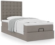 Οθωμανικό κρεβάτι με στρώμα Taupe 100x200cm ύφασμα 3313303