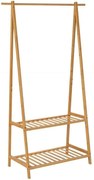 Κρεμάστρα Δαπέδου Bamboo AH-MU73024 93x43,5x153cm Natural Andrea House Bamboo