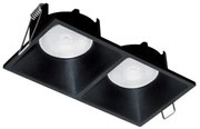 Σποτ Χωνευτό Οροφής Δίφωτο GU10 Fino Viokef-4225101-Μαύρο 4225101