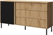 Μπουφές Mia III-Fusiko-Mavro - 145.00Χ41.00Χ80.00cm