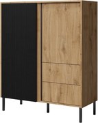 Μπουφές Mia I-Fusiko-Mavro - 100.00Χ41.00Χ122.00cm