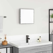 vidaXL LED Καθρέφτης Μπάνιου Γκρι Σοναμά 40x8.5x37 εκ Επεξεργασμένο Ξύλο