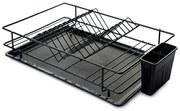 Πιατοθήκη 161WRC1118 47x31x11cm Black Hermia Μέταλλο