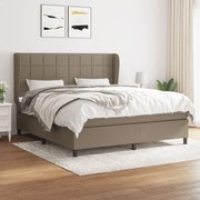 ΚΡΕΒΑΤΙ BOXSPRING ΜΕ ΣΤΡΩΜΑ TAUPE 180X200 ΕΚ. ΥΦΑΣΜΑΤΙΝΟ 3127985