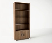 Βιβλιοθήκη σε χρώμα καρυδί 75x30x180