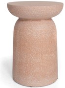 Σκαμπό Rieti 0800008 35x35x45cm Terazzo Pink-White Soulworks