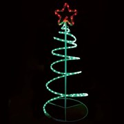 Φωτοσωλήνας Spiral Tree 120 Led X0818319 40x40x90+150cm 20,5W Green-Red Aca