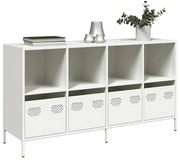 Sideboard Λευκό 135x39x73,5 cm Ατσάλι ψυχρής έλασης 3307166