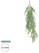 GloboStar® Artificial Garden HANGING FERN 20863 Τεχνητό Διακοσμητικό Κρεμαστό Φυτό Φτέρη Μ28 x Π15 x Υ90cm