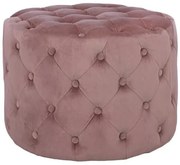 ΣΚΑΜΠΟ KASSIE  ΣΑΠΙΟ ΜΗΛΟ ΒΕΛΟΥΔΟ ΤΥΠΟΥ CHESTERFIELD HM8406.02 Φ60x43Υ εκ.