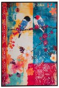 Πίνακας Βελουτέ Καμβάς Colorful Birds 83x123εκ. iliadis 89160