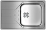 Teka 50 Τ-ΧΡ 1Β 1D Max Ένθετος Νεροχύτης Inox Σατινέ Μ79xΠ50cm