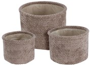 Καλάθια Αποθήκευσης (Σετ 3τμχ) K-M Brown AAE444240