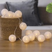 Διακοσμητική Γιρλάντα Ρεύματος Με 20 LED Φωτάκια A-S White 147931C