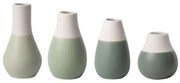 Βάζα Pastels (Σετ 4Τμχ) LBTRD0015354 4/8,5cm White-Green Raeder Πορσελάνη