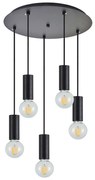 Φωτιστικό Οροφής Adept Tube 77-8481 40x40x300cm 5xE27 60W Black Homelighting