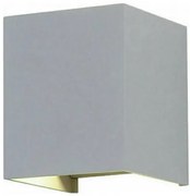 6W-WALL LAMP WITH BRIDGELUX CHIP 3000K GREY SQUARE