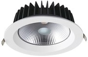 LED ΛΕΥΚΟ ΧΩΝΕΥΤΟ ΦΩΤΙΣΤΙΚΟ 40W 6500K 5000Lm 100° 230V AC Ra80 Φ230*77MM 5YRS ACA VIDO4065