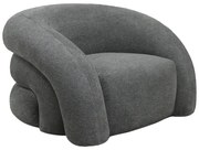 Πολυθρόνα Lexy pakoworld γκρι ύφασμα 100x89.5x60εκ