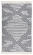 vidaXL Χαλί Γκρι 120 x 180 εκ. Βαμβακερό
