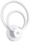 Φωτιστικό Τοίχου - Απλίκα Freddie 61077 Led 15W 20x7,5x25cm White GloboStar Αλουμίνιο