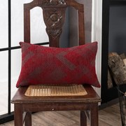Μαξιλάρι Διακοσμητικό (Με Γέμιση) Bronx 10 Wine Teoran 30Χ50 Acrylic,Cotton,Polyester