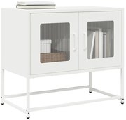 ντουλάπι τηλεόρασης vidaXL Λευκό 68x39x60,5cm από χάλυβα ψυχρής έλασης