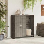 vidaXL Ντουλάπα Αποθήκευσης Γκρι 100x36x102 εκ Ρατάν