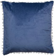 Βελουτέ Διακοσμητικό Μαξιλάρι (45x45) Viopros Σχ 330 Μπλε