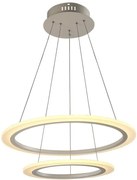 Soft Light V-TAC Κυκλικός Πολυέλαιος με δυο λεπτούς δακτύλιους 60W Φ60 Θερμό Λευκό