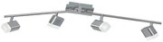 Φωτιστικό Οροφής - Σποτ Roubaix R82154107 4x4W Led 9x78x14cm Nickel Mat RL Lighting