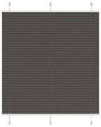 vidaXL Πλισέ περσίδα Μαύρο 115x150 cm Πλάτος υφάσματος 114,4 cm