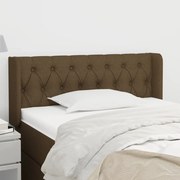 vidaXL Κεφαλάρι με Πτερύγια Σκούρο Καφέ 103x16x78/88 εκ. Υφασμάτινο