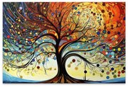 Πίνακας σε καμβά \&quot;Dream Tree\&quot; Megapap ψηφιακής εκτύπωσης 125x80x3εκ.