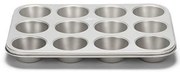 Φόρμα Cupcakes/Muffins 12 Θέσεων Silver Top 221.03634.1 35cm Silver Patisse Ανοξείδωτο Ατσάλι