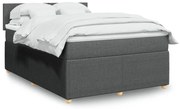 ΚΡΕΒΑΤΙ BOXSPRING ΜΕ ΣΤΡΩΜΑ ΣΚΟΥΡΟ ΓΚΡΙ 140X200 ΕΚ ΥΦΑΣΜΑΤΙΝΟ 3287473