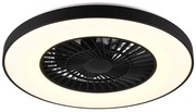 Ανεμιστήρας Οροφής Ø59cm Φωτισμός Led 39,6w 3000-6500K 3900lm Black Mat Trio Lighting Halmstadt R62672132