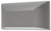 LED WALL RECTANGLE LUMINAIRE GREY 230V AC IP65 6W 3000K 350LM RA80 ACA SLIM22