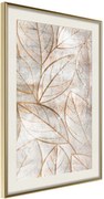 Αφίσα - Copper Leaves - 40x60 - Χρυσό - Με πασπαρτού