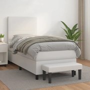 ΚΡΕΒΑΤΙ BOXSPRING ΜΕ ΣΤΡΩΜΑ ΛΕΥΚΟ 90X200ΕΚ. ΑΠΟ ΣΥΝΘΕΤΙΚΟ ΔΕΡΜΑ 3137522