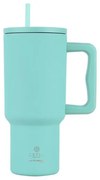 Estia Θερμός Ποτήρι Straw Tumbler XL 900ml Save The Aegean Bermuda Green 01-32135