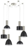 Φωτιστικό Οροφής Πολύφωτο Homelighting 77-8928 Flex Nickel