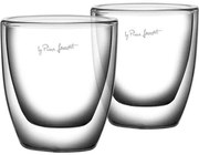 Lamart Σετ 2 Ποτήρια Espresso Γυάλινα Με Διπλό Τοίχωμα 80ml Vaso Διάφανα LT9009