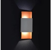 Απλίκα Φωτιστικό Τοίχου LED Αλουμινίου 12W 3000K Aca-ZD808712LEDWG-Λευκό-Χρυσό ZD808712LEDWG