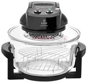 Φουρνάκι Ρομπότ Crystal Cook 06-16555 38x33x32cm 1400W 12Lt Black Estia Γυαλί